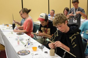 Wand Making, one of several activities at Gen Con.
