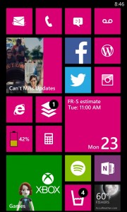 Windows Phone Home Screen