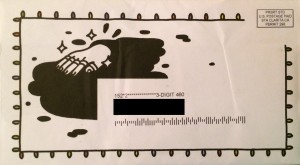 Front of envelope 1 (address removed)
