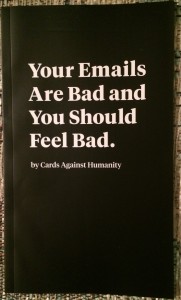 A book of customer emails!